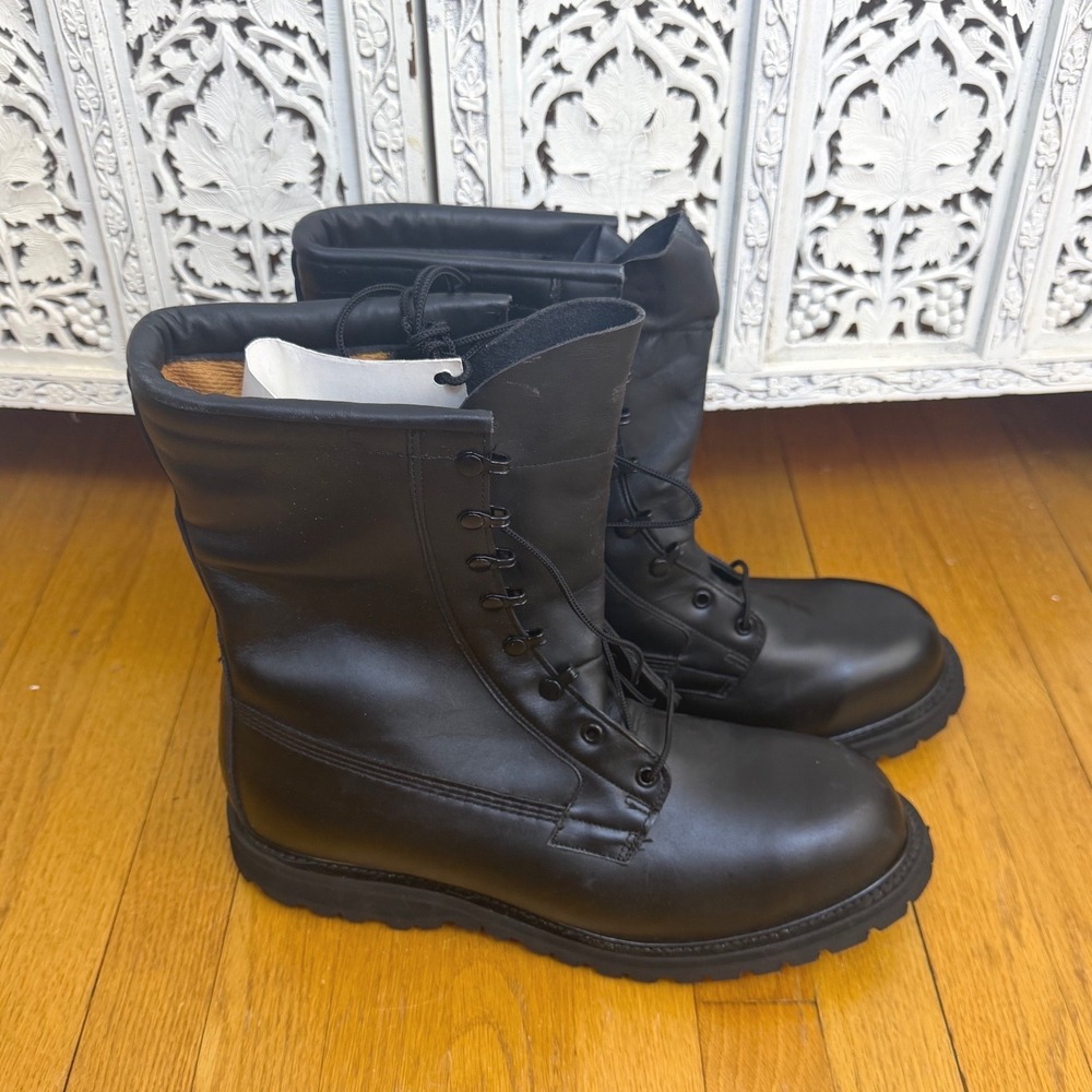 NEW Vibram Black Combat Boots Military Sz Mens 13.5 11 95 Lace Up‎ Insulated